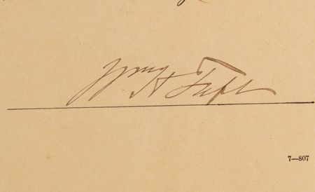 Lot #151 William H. Taft Document Signed as President - Image 2