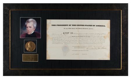 Lot #11 Andrew Jackson Document Signed as President - Image 1