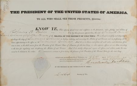 Lot #11 Andrew Jackson Document Signed as President - Image 2