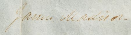Lot #6 James Madison Document Signed as President - Image 3
