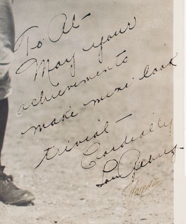 Lot #868 Lou Gehrig Signed Photograph - Image 4