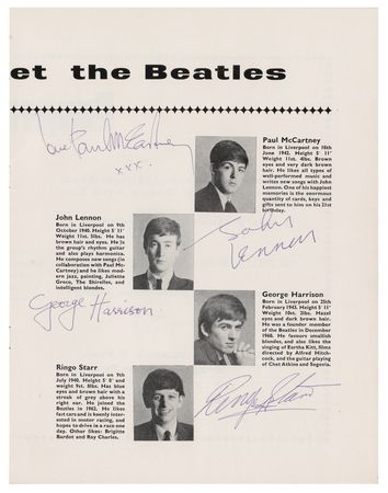 Lot #597 Beatles: 