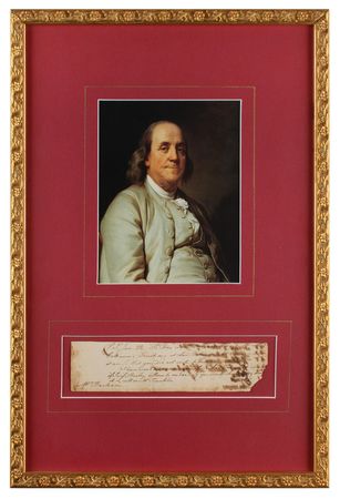 Lot #171 Benjamin Franklin: Franklin writes to America's first great botanist: 