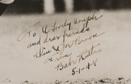Lot #885 Babe Ruth Signed Oversized Photograph - Image 3