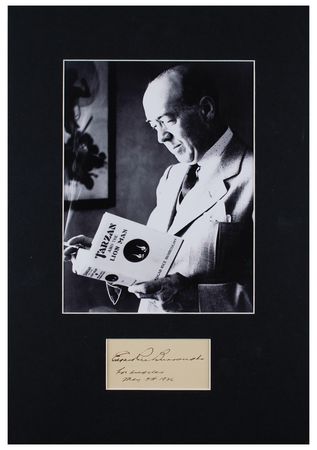 Lot #548 Edgar Rice Burroughs Signature - Image 1