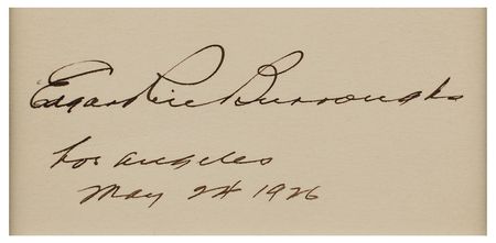 Lot #548 Edgar Rice Burroughs Signature - Image 2