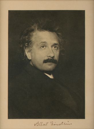 Lot #191 Albert Einstein Signed Photograph - Image 1