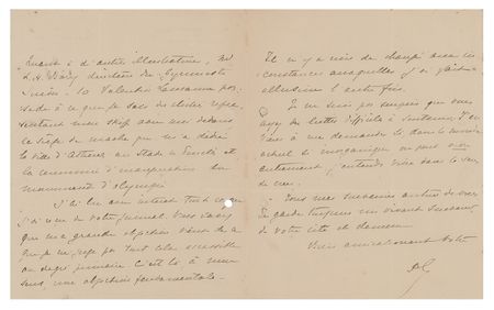 Lot #866 Pierre de Coubertin Autograph Letter Signed - Image 2
