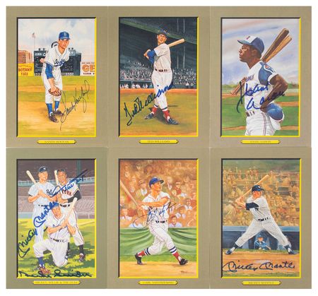 Lot #911 Baseball Hall of Fame Perez-Steele 'Great Moments' Card Sets with (65) Signed Perez-Steele Cards - Image 1
