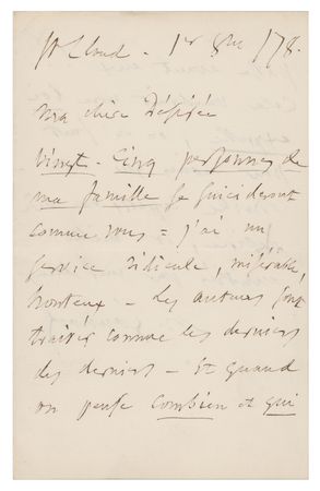 Lot #630 Charles Gounod Autograph Letter Signed - Image 1