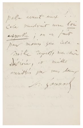 Lot #630 Charles Gounod Autograph Letter Signed - Image 2