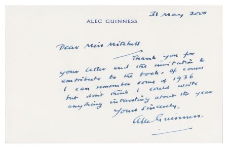 Lot #799 Alec Guinness: 