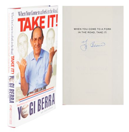 Lot #924 Yogi Berra and Don Larsen (2) Signed Items - Image 1