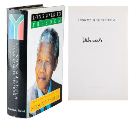 Lot #294 Nelson Mandela Signed Book - Image 1