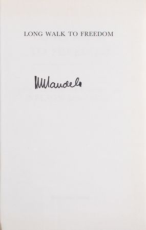 Lot #294 Nelson Mandela Signed Book - Image 2
