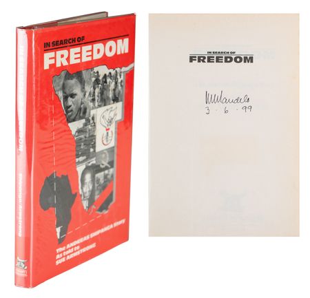Lot #295 Nelson Mandela Signed Book - Image 1