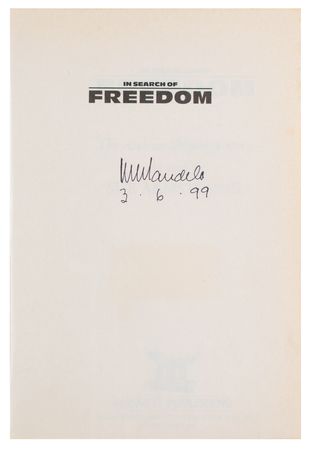 Lot #295 Nelson Mandela Signed Book - Image 2