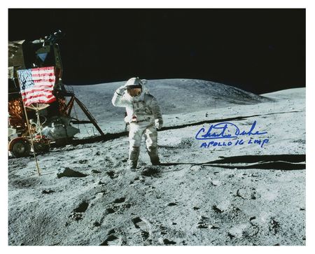 Lot #436 Charlie Duke Signed Photograph