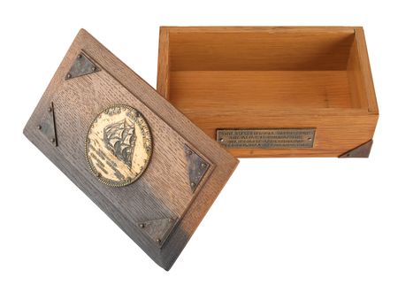 Lot #351 USS Constitution Wooden Box - Image 2