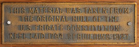 Lot #351 USS Constitution Wooden Box - Image 4