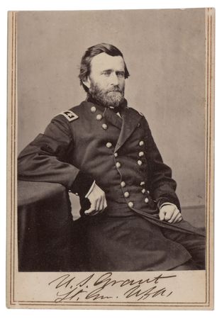 Lot #28 U. S. Grant Signed Photograph - Image 1