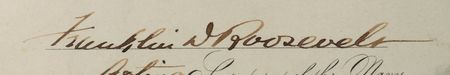 Lot #142 Franklin D. Roosevelt Document Signed - Image 3