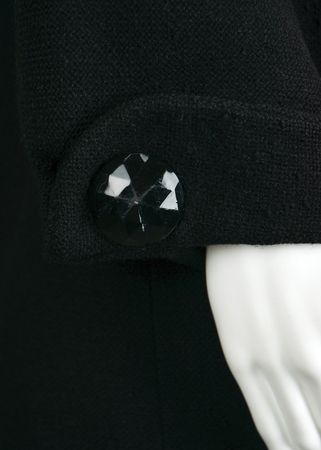Lot #50 Jacqueline Kennedy's Black Wool Jacket - Image 5