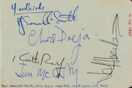 Lot #609 Jimi Hendrix Experience and The Yardbirds Autograph Album - Image 2