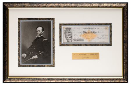 Lot #397 William T. Sherman Signed Check - Image 1