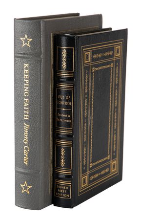 Lot #76 Jimmy Carter and Zbigniew Brzezinski (2) Signed Books - Image 1