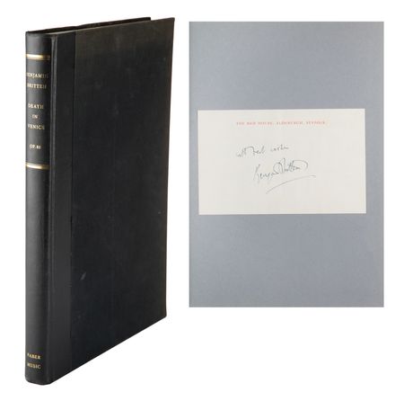Lot #620 Benjamin Britten Signature - Image 1