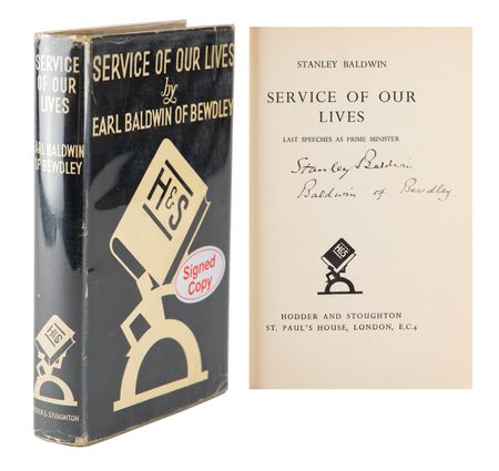 Lot #230 Stanley Baldwin Signed Book - Image 1