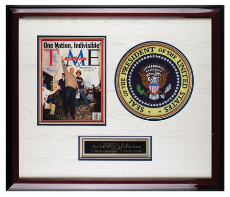 Lot #70 George W. Bush Signed Magazine Cover - Image 1