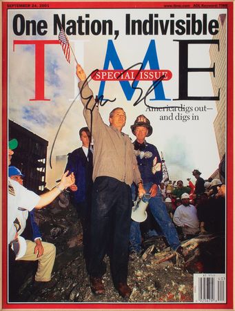 Lot #70 George W. Bush Signed Magazine Cover - Image 2