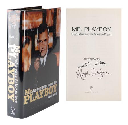 Lot #804 Hugh Hefner Signed Book - Image 1