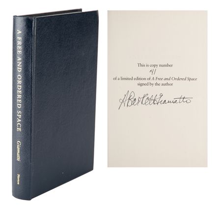 Lot #949 Bart Giamatti Signed Book - Image 1