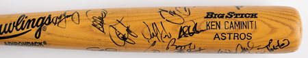 Lot #953 Houston Astros: Ken Caminiti Game-Used and Multi-Signed 1991 Houston Astros Baseball Bat - Image 2