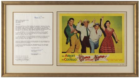 Lot #773 Abbott and Costello Document Signed - Image 1
