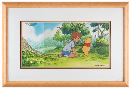 Lot #533 Winnie the Pooh original production cel from Pooh's Grand Adventure: The Search for Christopher Robin - Image 1