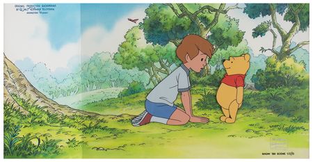 Lot #533 Winnie the Pooh original production cel from Pooh's Grand Adventure: The Search for Christopher Robin - Image 2