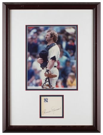 Lot #970 Thurman Munson Signature - Image 1