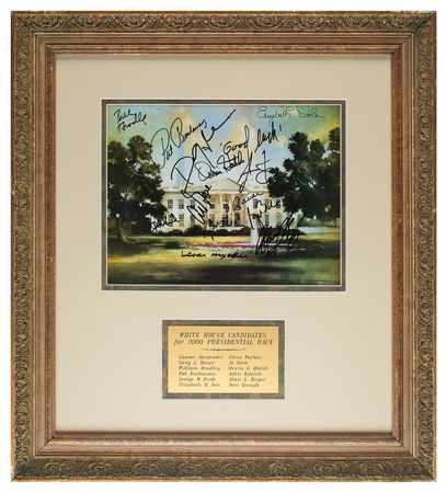 Lot #72 George W. Bush and 2000 Presidential Candidates Signed Photograph - Image 1