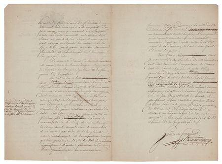 Lot #366 Jean-Baptiste Bernadotte Letter Signed - Image 2