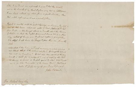 Lot #3 John Adams Autograph Letter Signed - Image 2