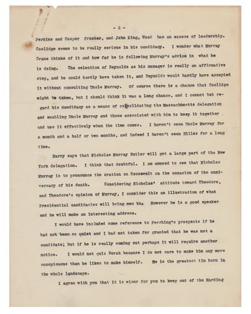 Lot #153 William H. Taft Typed Letter Signed - Image 2