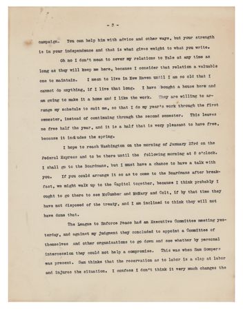 Lot #153 William H. Taft Typed Letter Signed - Image 3