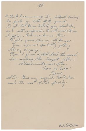 Lot #357 Iwo Jima: Rene Gagnon: Rare WWII-dated letter by Rene Gagnon, boasting a remarkable nine total signatures - Image 7