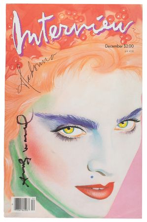 Lot #504 Andy Warhol Signed Magazine Cover - Image 1
