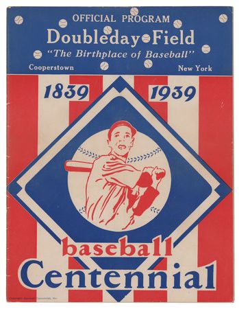 Lot #977 NY Yankees: 1939 Team-Signed Doubleday Field Program Program - Image 2