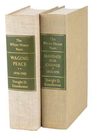 Lot #48 Dwight D. Eisenhower: Sought-after two-volume autobiography inscribed to an 